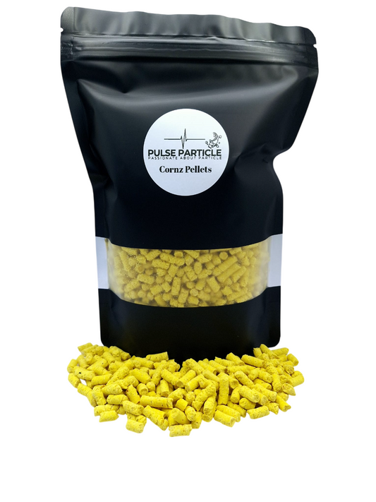 Cornz Pellets 1.8kg - The Ultimate Low Oil 5mm Corn Flavored Carp Fishing Pellets