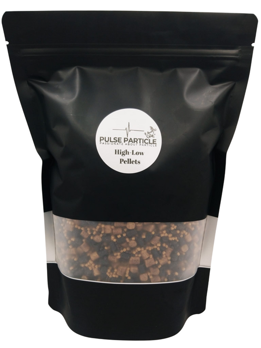 Pulse Particle High Low Mix 1kg (Black Magic Halibut + Coarse Pellets | 2mm & 6mm)