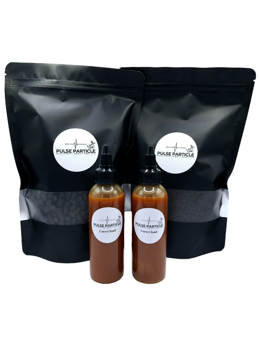 Our Jumbo Midi PVA Bag Bundle Deal - 2 x 1kg pellet bags and two liquids