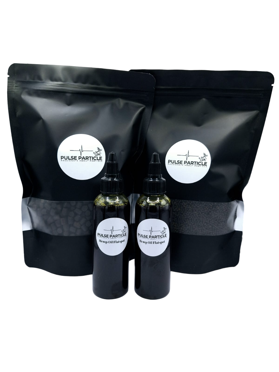 Our Jumbo Midi PVA Bag Bundle Deal - 2 x 1kg pellet bags and two liquids