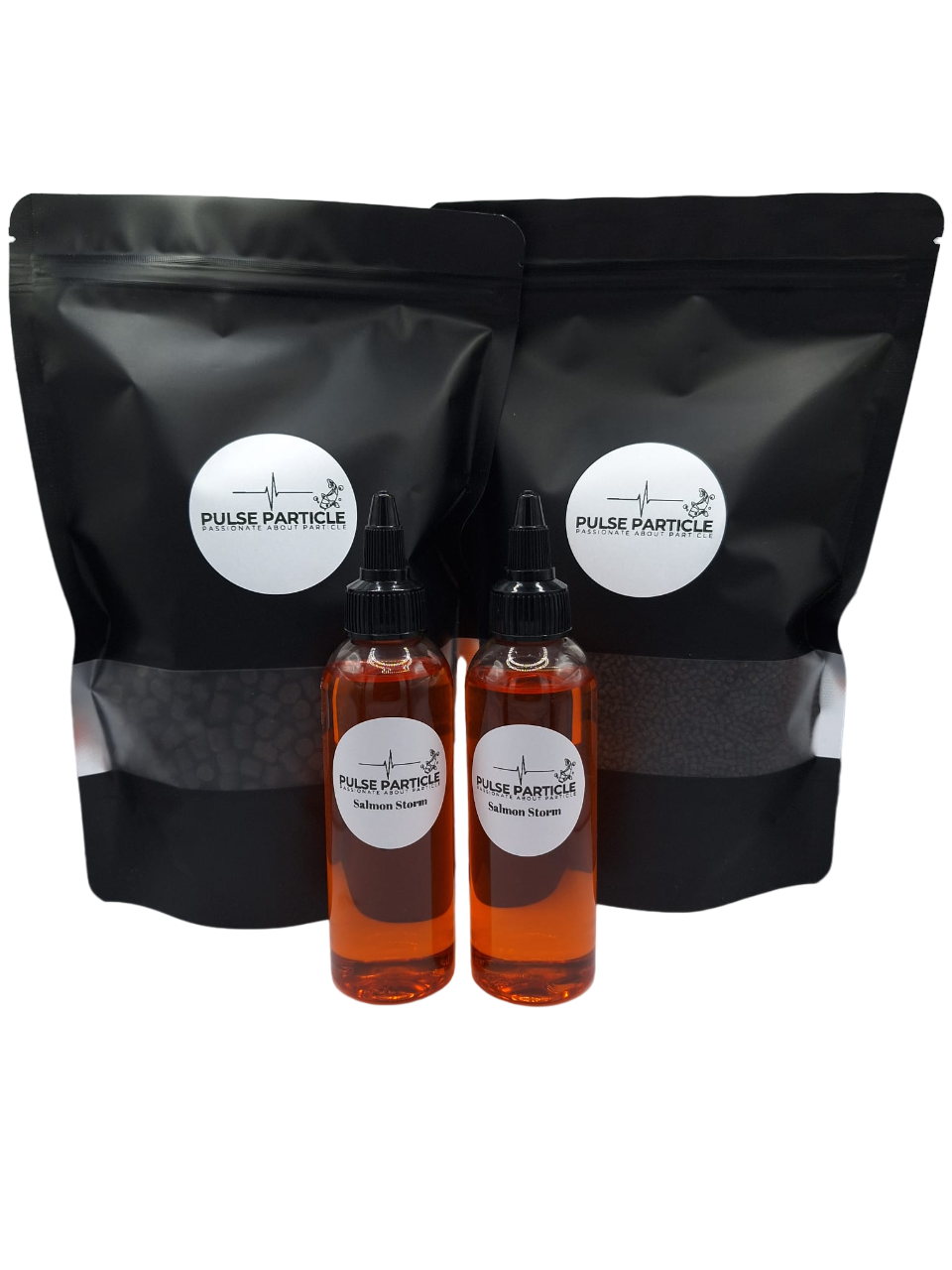 Our Jumbo Midi PVA Bag Bundle Deal - 2 x 1kg pellet bags and two liquids